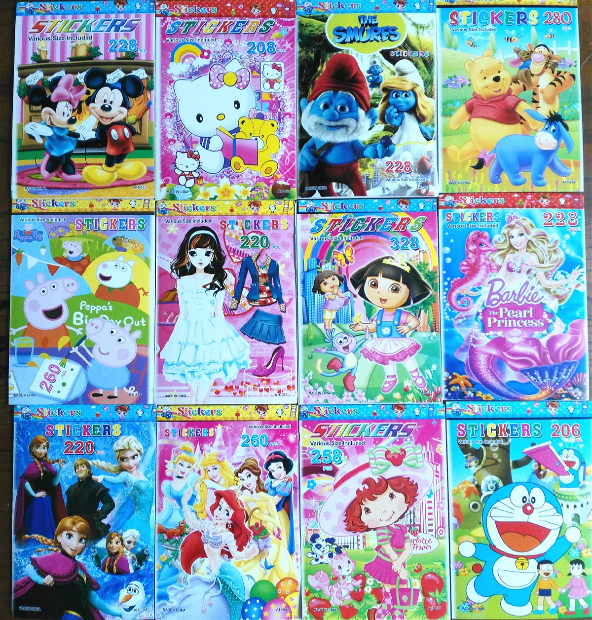 10 шт. наклейки книжки для девочек и мальчиков 19 5x13 5 см|cartoon stickers|girl sticker bookbook stickers |