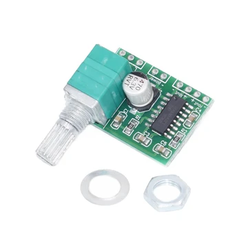 

Free Shipping 50pcs PAM8403 mini 5V digital amplifier board with switch potentiometer can be USB powered