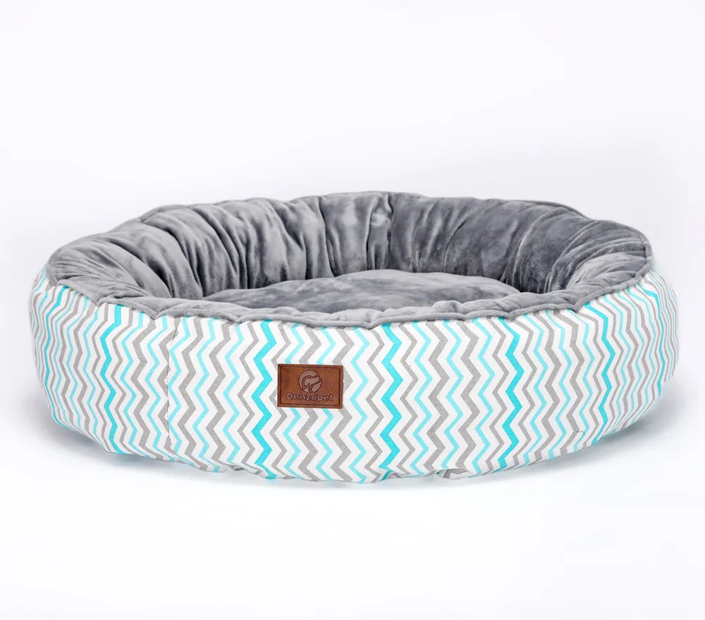 Хрустальная плюшевая флисовая круглая кровать для собаки, кровать для домашних животных, для кошек и собак, дышащая, супер удобная, для домашних животных