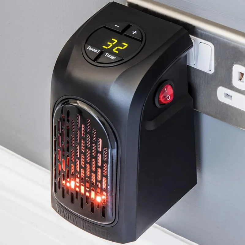  Wall Electric Heater Mini Fan Heater Desktop Household Wall Handy Heating Stove Radiator Warmer Mac