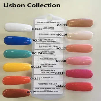 

New Lisbon Collection 15ml UV Nail Polish Primer Semi permanent Manicure Hybrid Gel Varnish Gellak For Nailart Stamping Polish