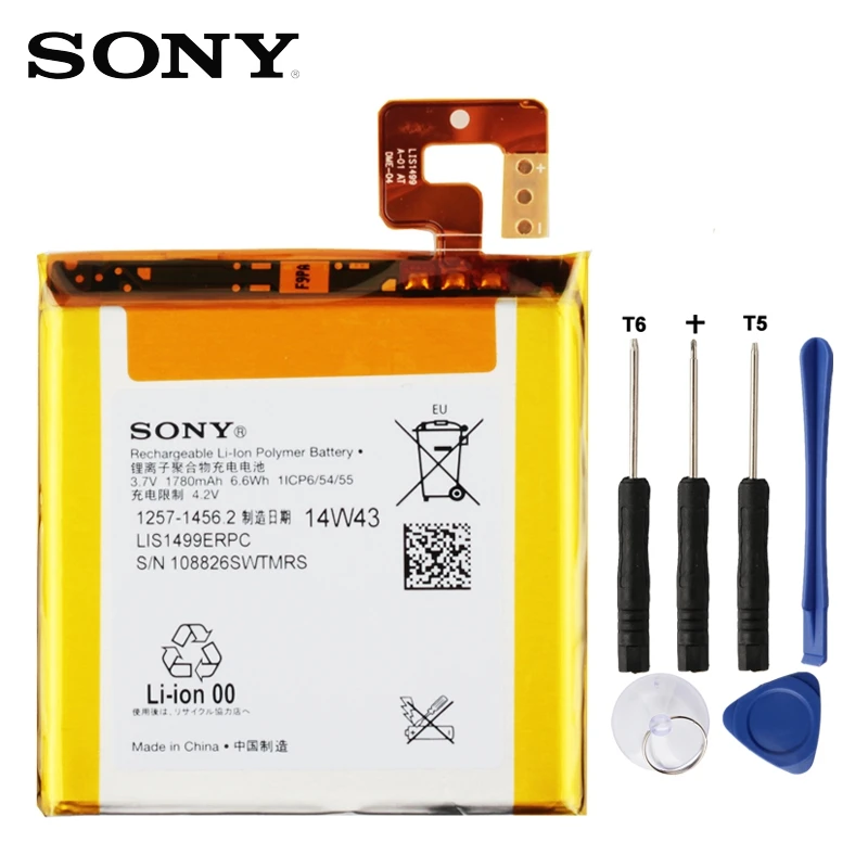 

Original Replacement Sony Battery For SONY LT30 LT30p Xperia T Xperia TL LIS1499ERPC Genuine Phone Battery 1780mAh