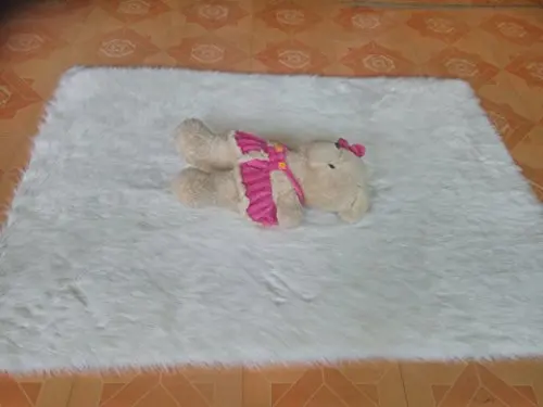 Белый из искусственной овчины Одеяло коврик из искусственного меха Декоративные Одеяло s Aritificial коврик коврики и ковры для Гостиная меховой ковер