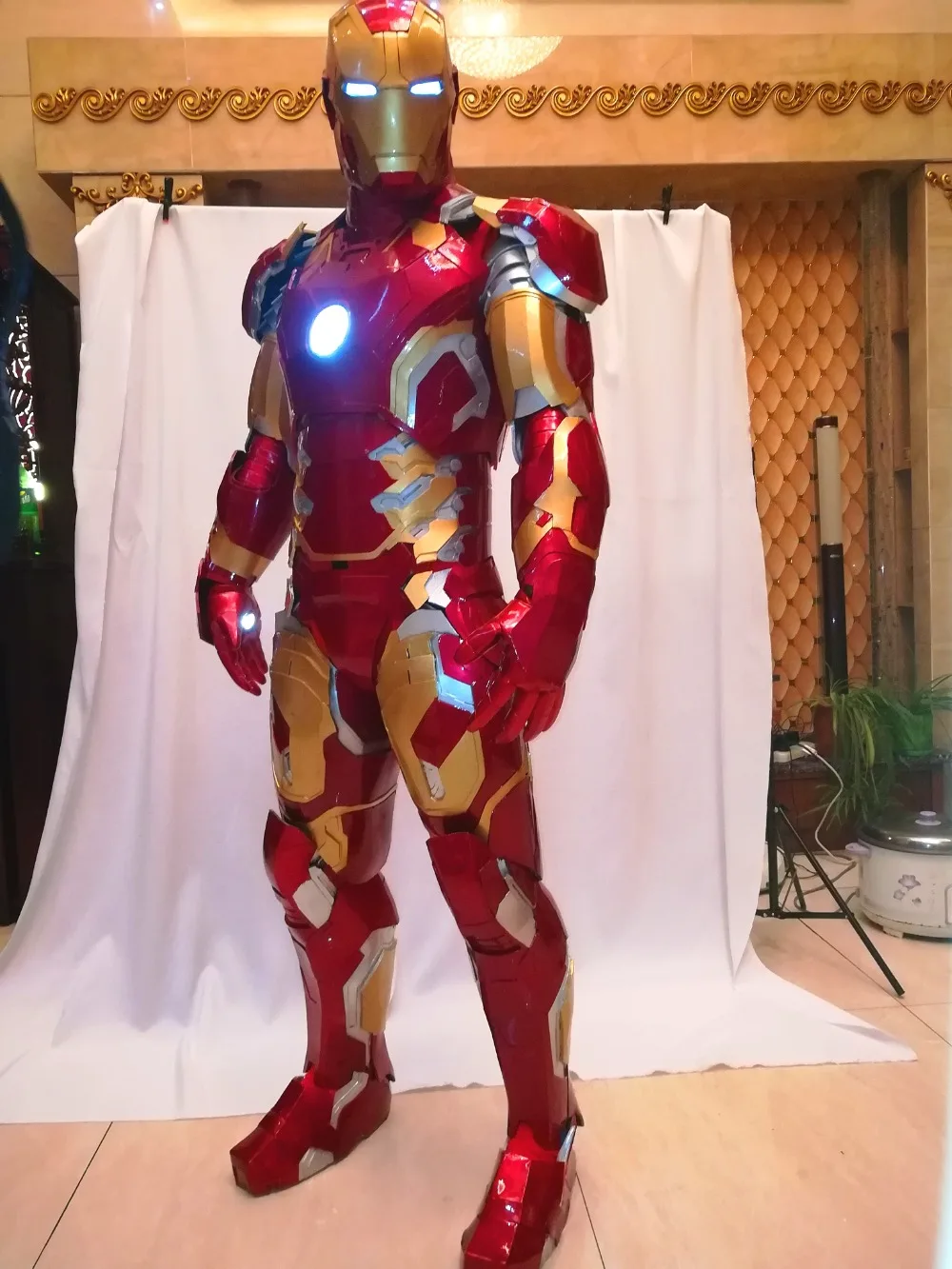 Iron Man MK43 Suit Iron Man Cosplay Costume indossabile su misura e film  armatura Iron Man accurata - AliExpress