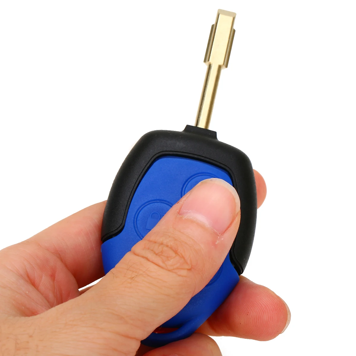 3 Buttons Car Key Protector Connect Set Remote Car Key Shell Styling Cover For Ford Transit Blue Case