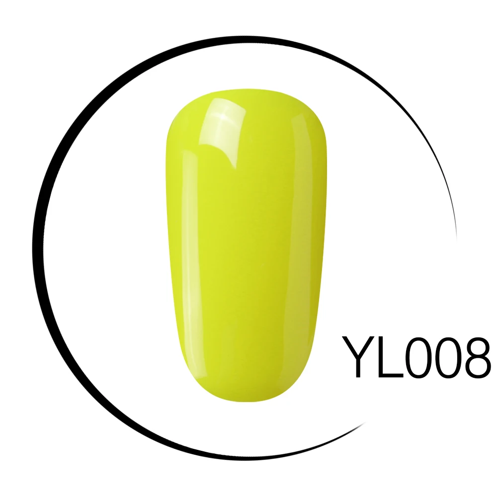 Elite99 10 мл УФ-гель для ногтей лак Золотой Блеск Маникюр, Полировка Ногтей чистый зеленый желтый Цвет Гель-лак для ногтей - Цвет: YL008