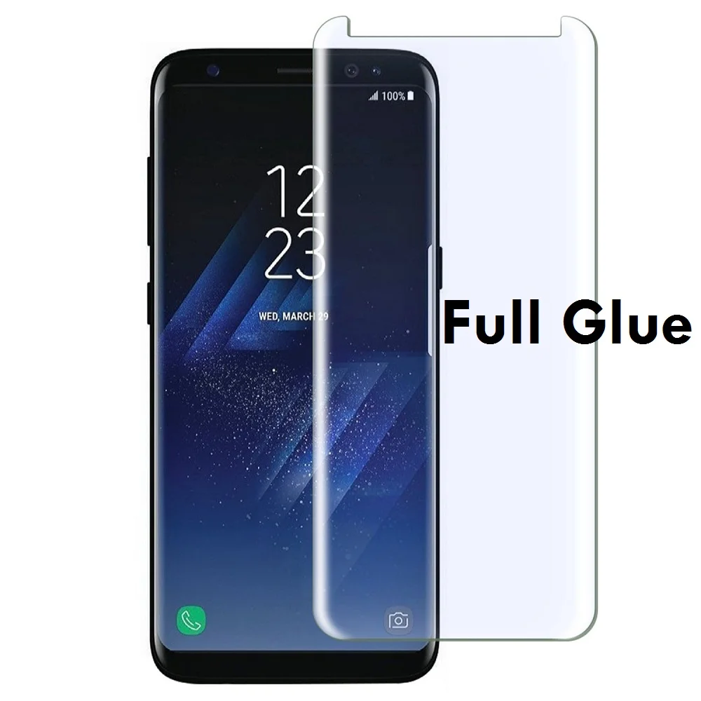 Full Adhesive Phone Screen Protector For Galaxy S9 Plus Full glue Tempered Glass Film for Samsung Galaxy S8 S9 Plus Note8 Glass