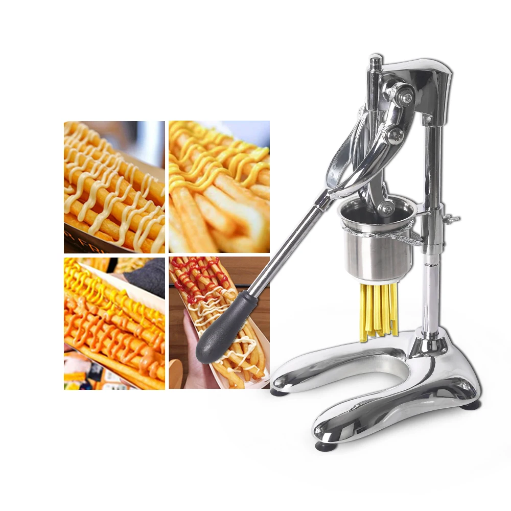 

Potato Chips Squeezers Machine Manual French Fries Cutters Long 30cm Potato Chip Squeezers Kitchen Food Processors 6mm Hole
