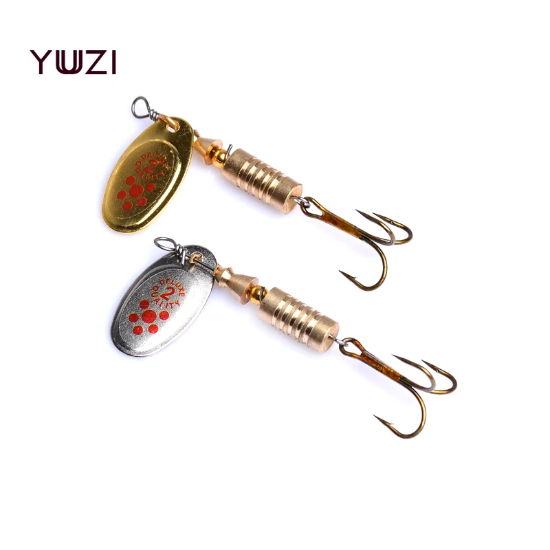 

YUZI 1pcs 6.7cm 7.3g metal spinner spoon trolling fishing lures pike carp trout catfish fishing baits pesca fishing tackles