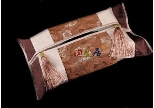 Китайский ручной работы в стиле ретро смешанных шелковой парчи кисточкой ткани Обложка 5 шт