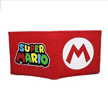 

Super Mario M Men Wo Boys Girls Purse Short Bi-Fold Wallet Coin Holder