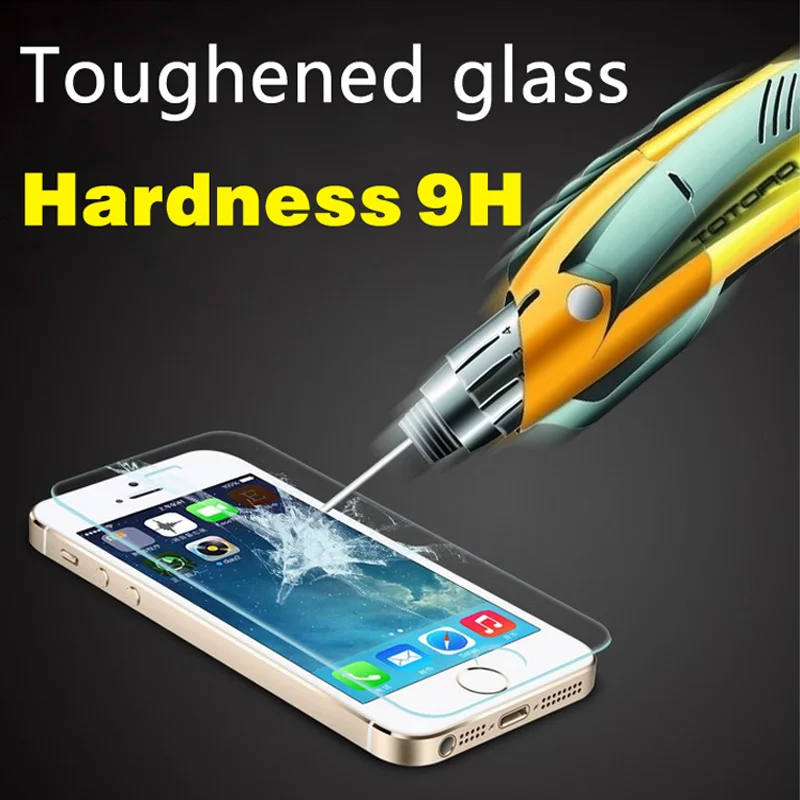 film on for iPhone4 4s Tempered Glass HD Premium Real Film Screen Protector for iPhone 4 4s on the protective glass