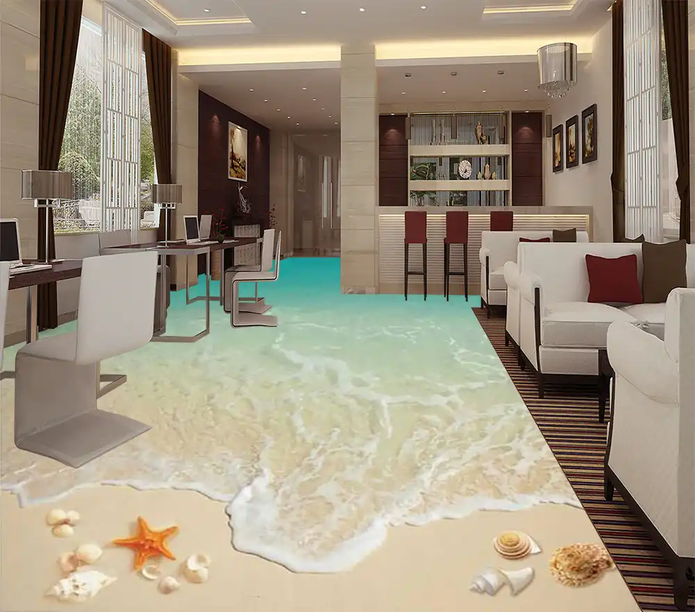 Download Strand thema badkamer ijdelheid For Free