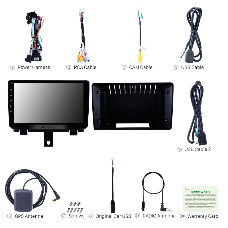 Seicane Car GPS Navigation Unit for AUDI Q3 2013-2017 Android 8.1 9 Inch auto Radio support 3G WIFI