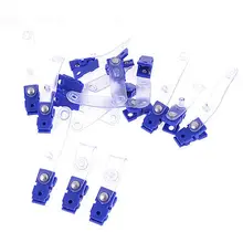 17 шт. синий мягкий ясно Пластик пуговицу офисные знак клип