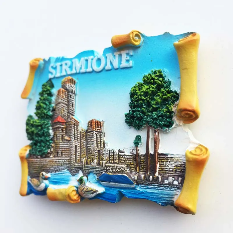 BABELEMI Новое поступление lSirmione, Италия Туризм Путешествия Сувенир 3D смолы магнит на холодильник ремесло