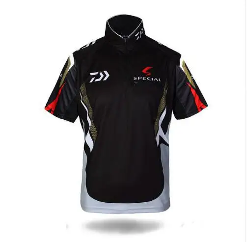

DAIWA Men Fishing Clothing Moisture Wicking Breathable Short Sleeve Fishing T Shirt Sports Cycling Fishing Clothes Ropa Daiwa
