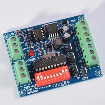 

20PCS 4CH Controller RGB LED DMX512 Decoder For Strip Module Dump Node 5~24V