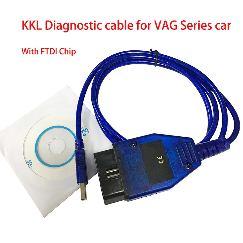 FTDI чип VAG 409-1 Vag-Com vag 409 kkl OBD2 USB кабель OBD сканер сканирующий инструмент интерфейс для Audi/Seat/VW/Skoda KKL 409 кабель