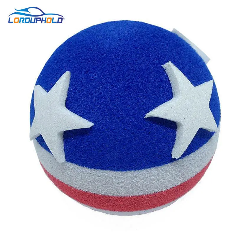 8pcs Auto Exterior USA Flag Cartoon Cute Aerial Balls Foam Antenna