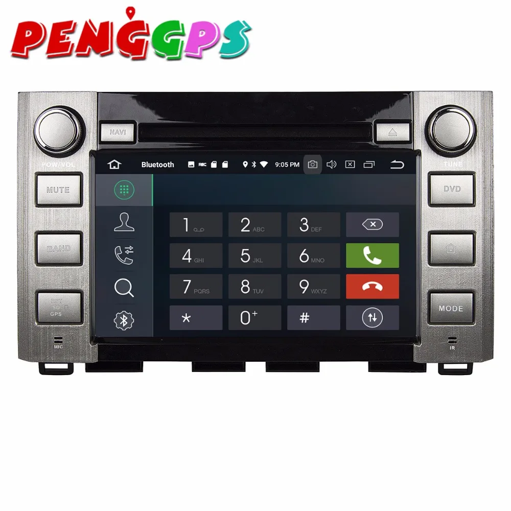 Top 2 din Car DVD Player GPS Navigation Headunit Android 8.0 7.1 For Toyota Sequoia Tundra 2014 2015 2016 Car Stereo Auto Multimedia 5