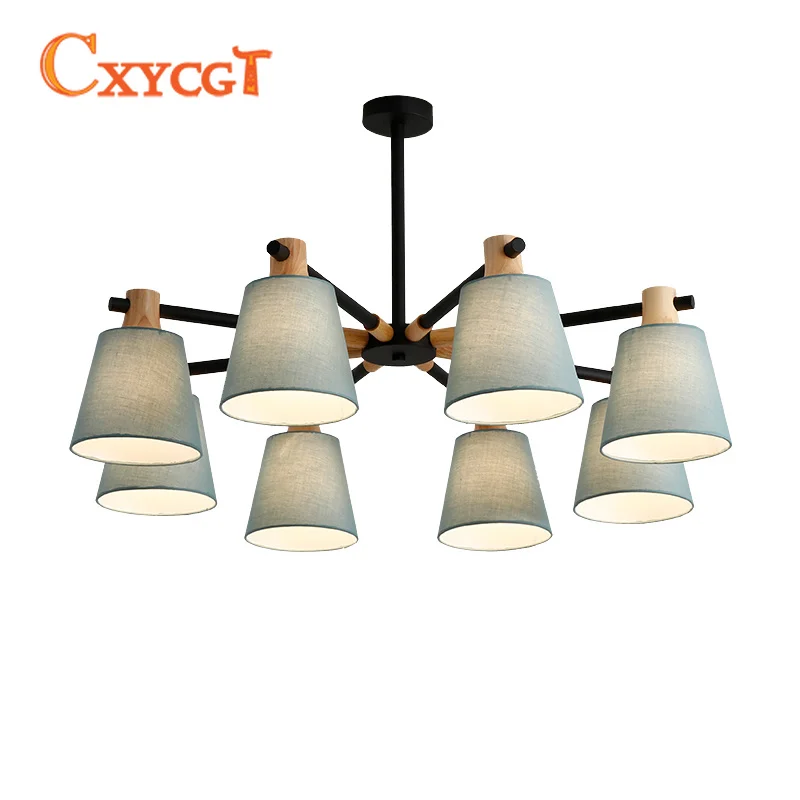 

New Arrival LED Chandeliers For Living Room Bedroom colors lampshade Nordic Style Hanging Lights Para Sala De Jantar Home Lamp