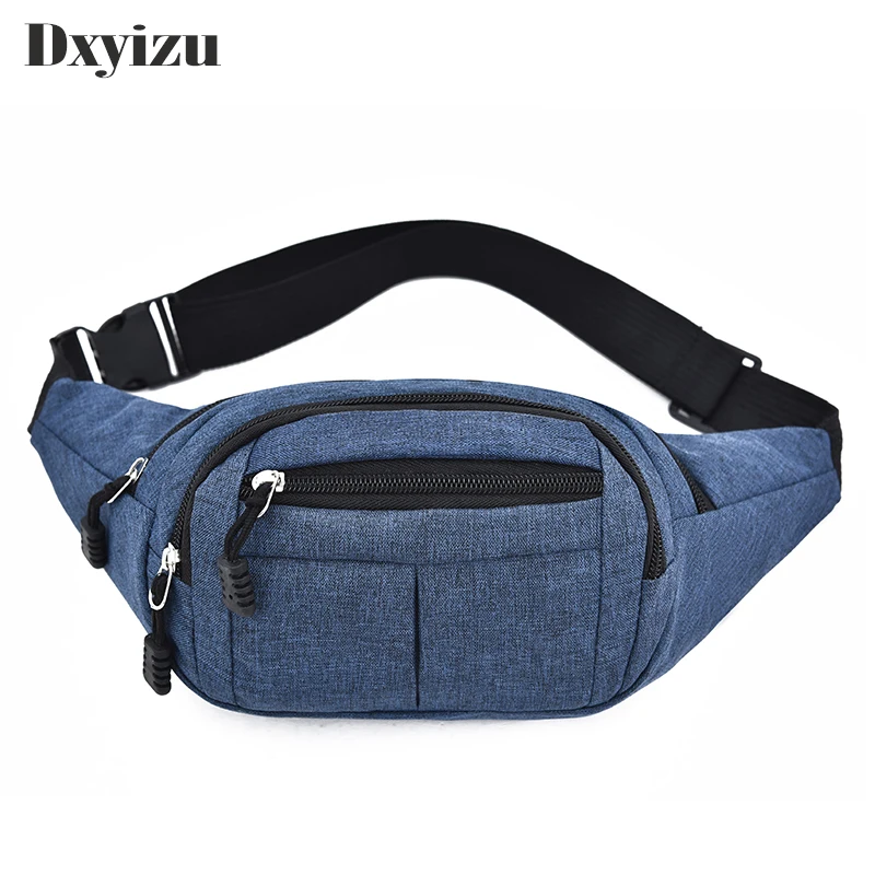 

Women Men Waist Bag Ladies Designer High Quality Oxford Pack Fashion Solid Leisure Phone Unisex Chest Bag Bum Belt Bags Handbag