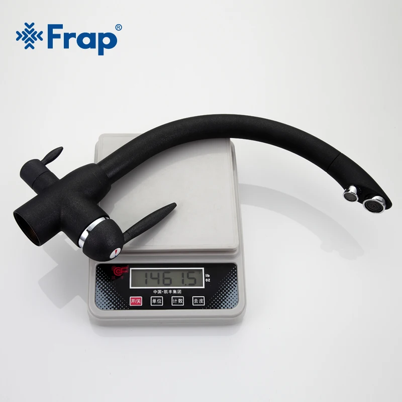  Frap New Arrival Black Kitchen sink Faucet Mixer water Tap 180 Degree Rotation with Water Purificat - 32863016330