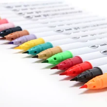 Премиум 24/36/48/60 Цвета мягкая ручка набор акварель фломастеры для рисования для раскрашивания книги комиксов манга каллиграфия маркер