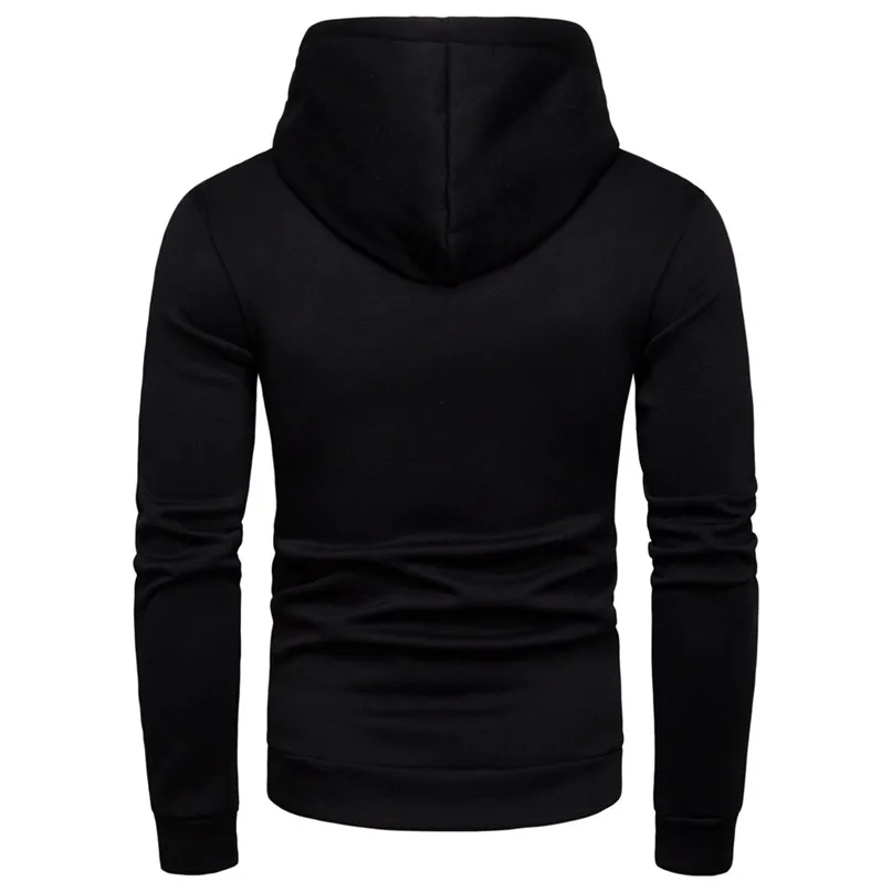 Skateboarding Hoodies Men Fall Winter New Fashion Color Collision Zipper Sweater Hooded Coat Sports top #2n27 (11)