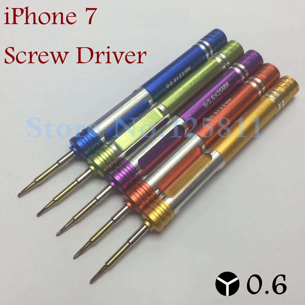 

10pcs/lot Precision 0.6 Y S2 Steel screwdriver Key 0.6 x 32mm Triwing For iPhone 7 Bottom Screw Driver Dedicated