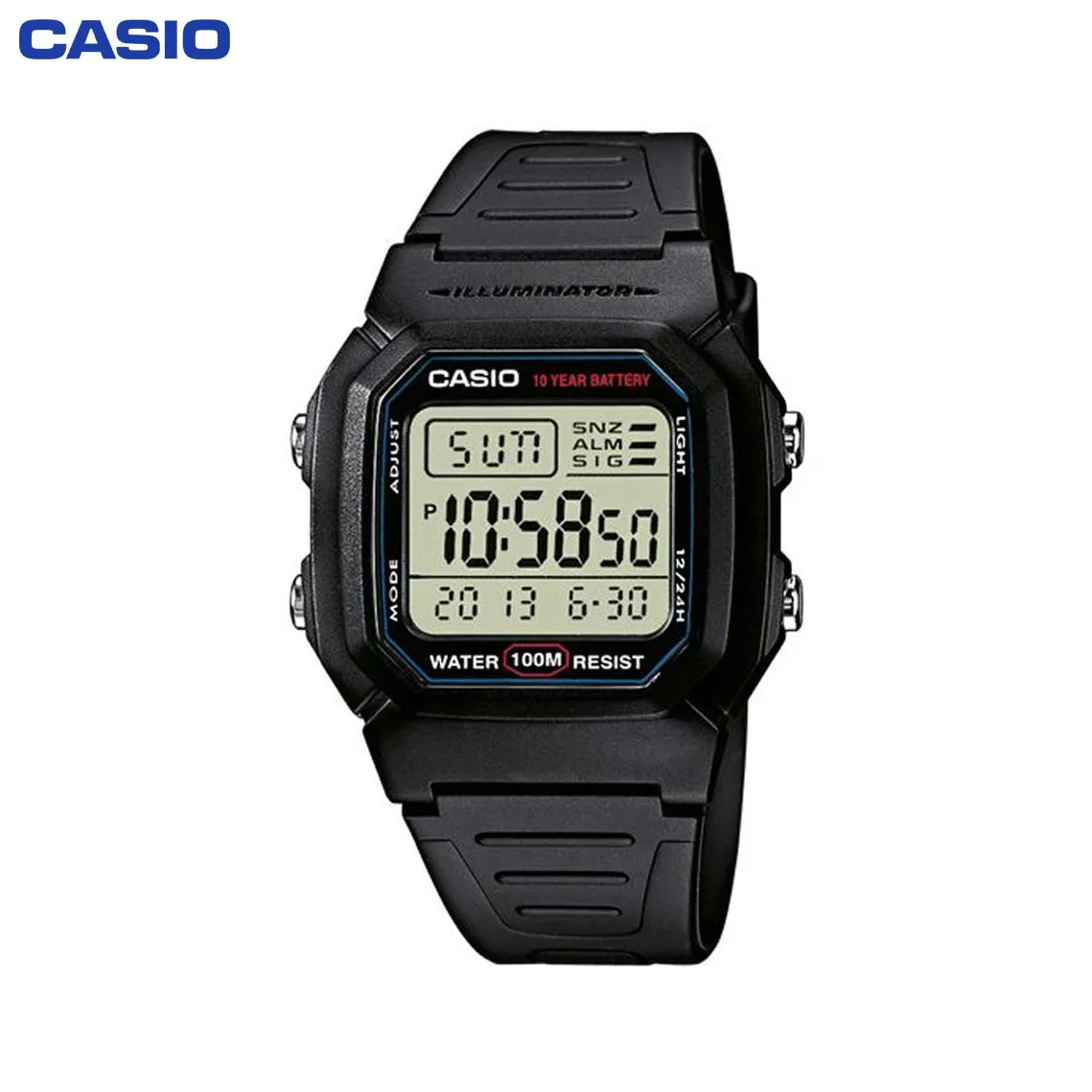 Наручные часы Casio W 800H 1A мужские электронные на пластиковом ремешке|Кварцевые
