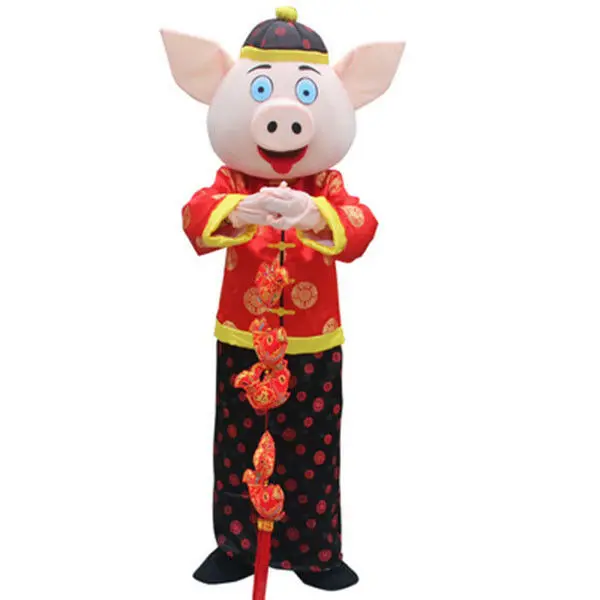 

Halloween Pig Year Mascot Costume Suits Adult Cosplay Party Game Dress Outfits Clothing Advertising Carnival Christmas
