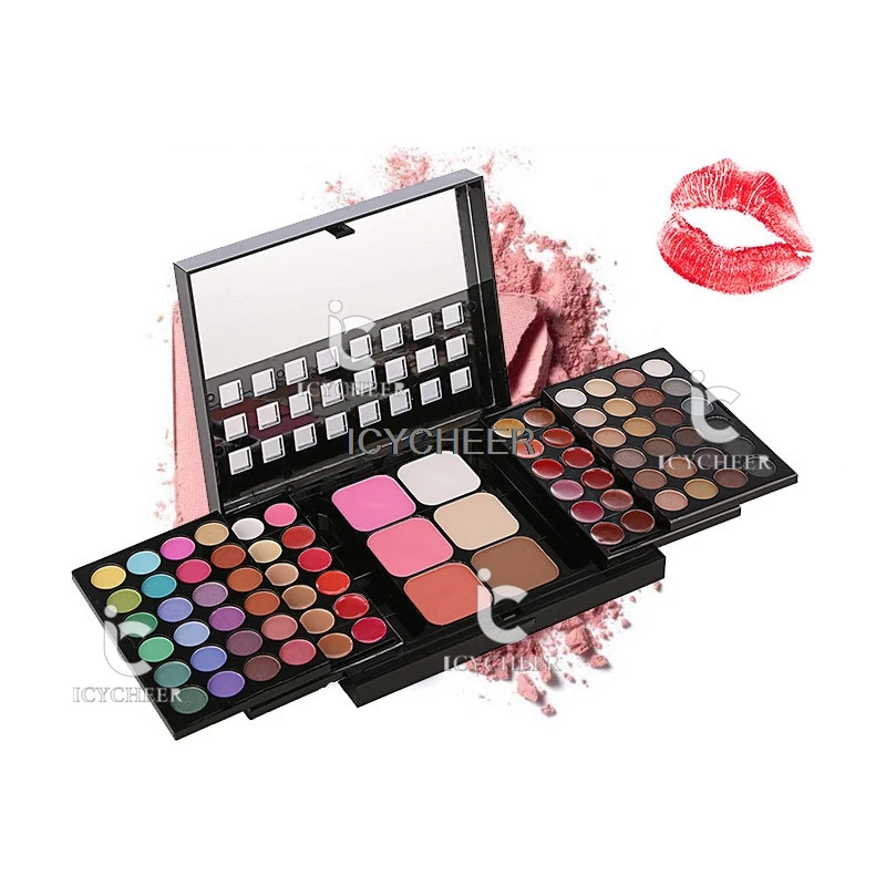 

ICYCHEER 78 Colors Makeup Palette Pearl Matte Eye Shadow Concealer Blush Lipgloss Smoky
