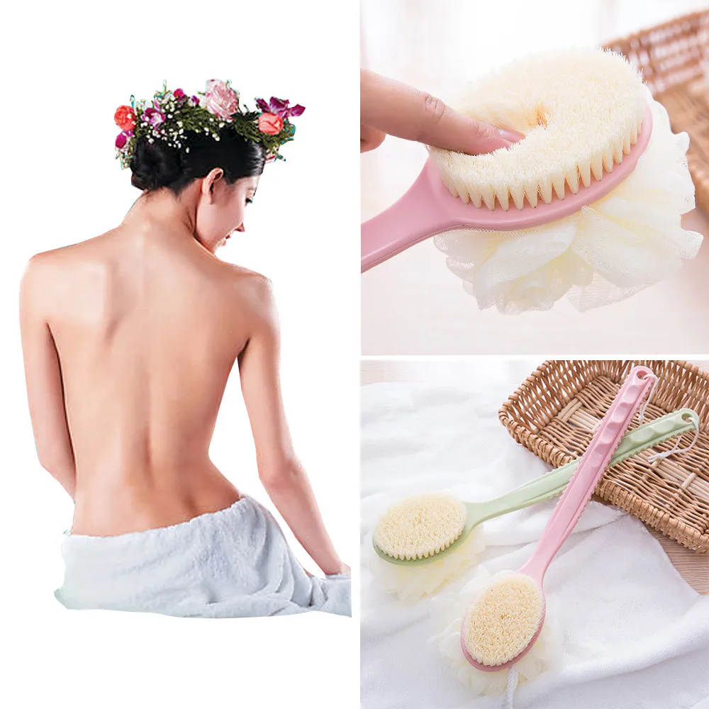 

Long Handle Ultra Soft Bath Shower Brush Skin Massage Back Rubbing Brush for clean and massage body
