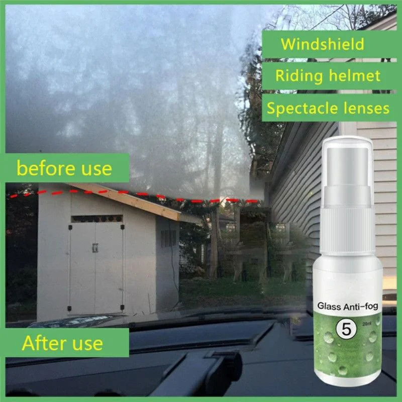 

2x 20ml Practical Rainproof Car Anit-fog Spray Super Hydrophobic Auto Glass Anti-fog Agent For Car Front Window Care TLSM1