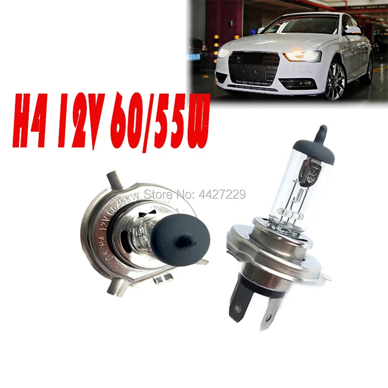 1 Pc Vente Chaude Blanc H4 12 V 55 W H4 X non Halog ne Voiture Ampoules 