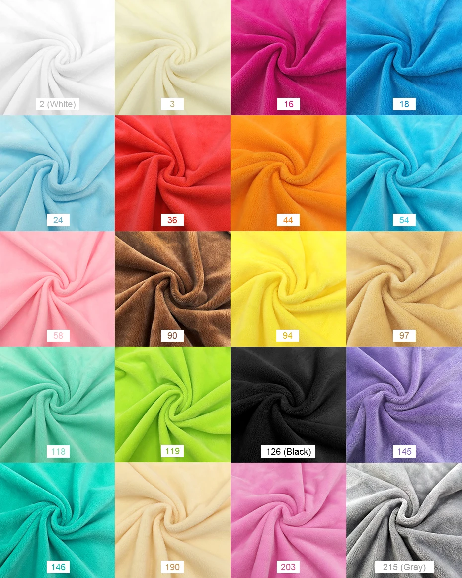 ZYFMPTEX Patchwork Fabrics for Sewing By The Meter Width 150cm Plush Fabric Toys Blanket Material