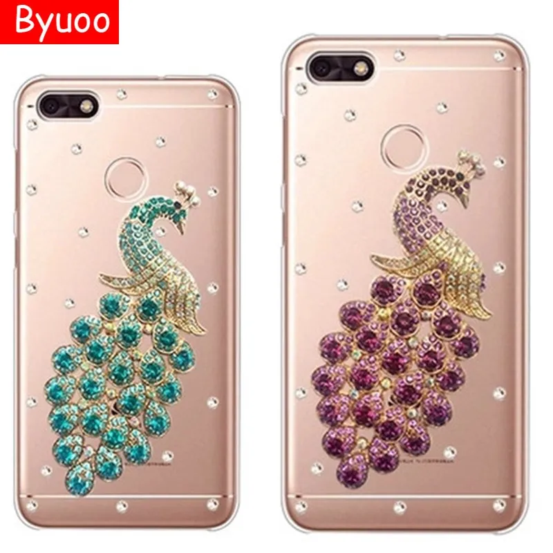 

Byuoo for Huawei P9 Lite Mini bling diamond crystal Case Nova Lite Y6 Pro 2017 p smart plus Y5 2019 honor 20 pro 10i 20i 8A 8X