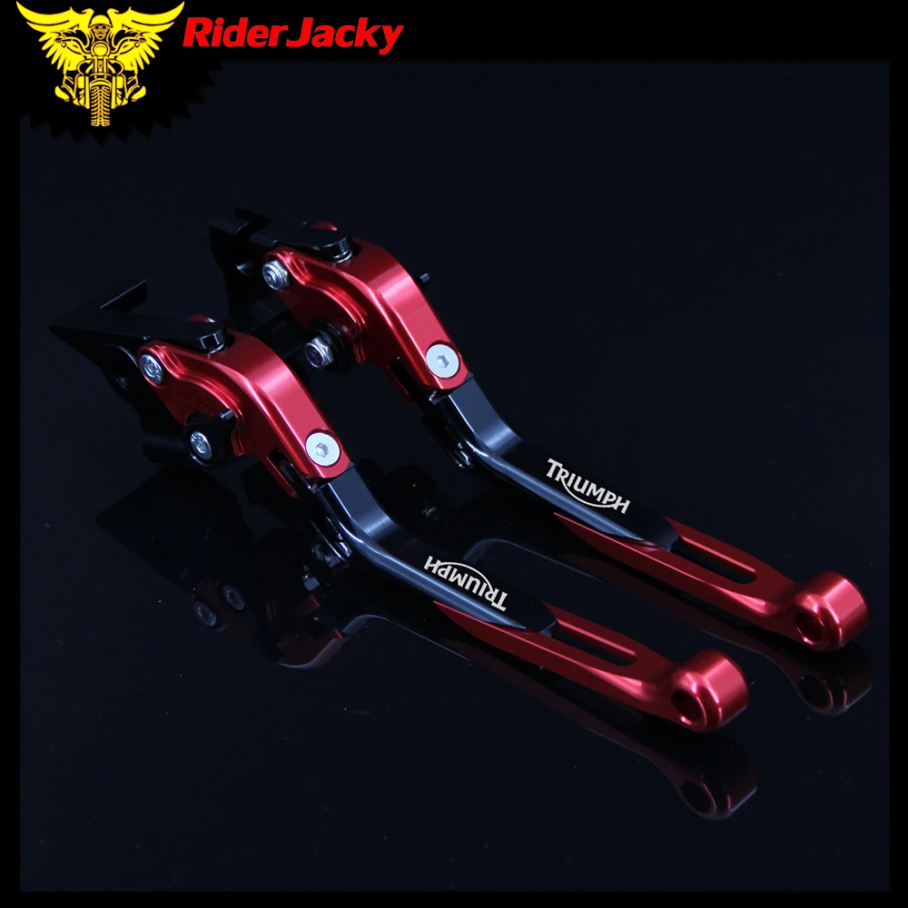 

RiderJacky 1 Pair Red Folding Extendable Brake Clutch Levers For TRIUMPH STREET TWIN 2016-2018 2017 16 18