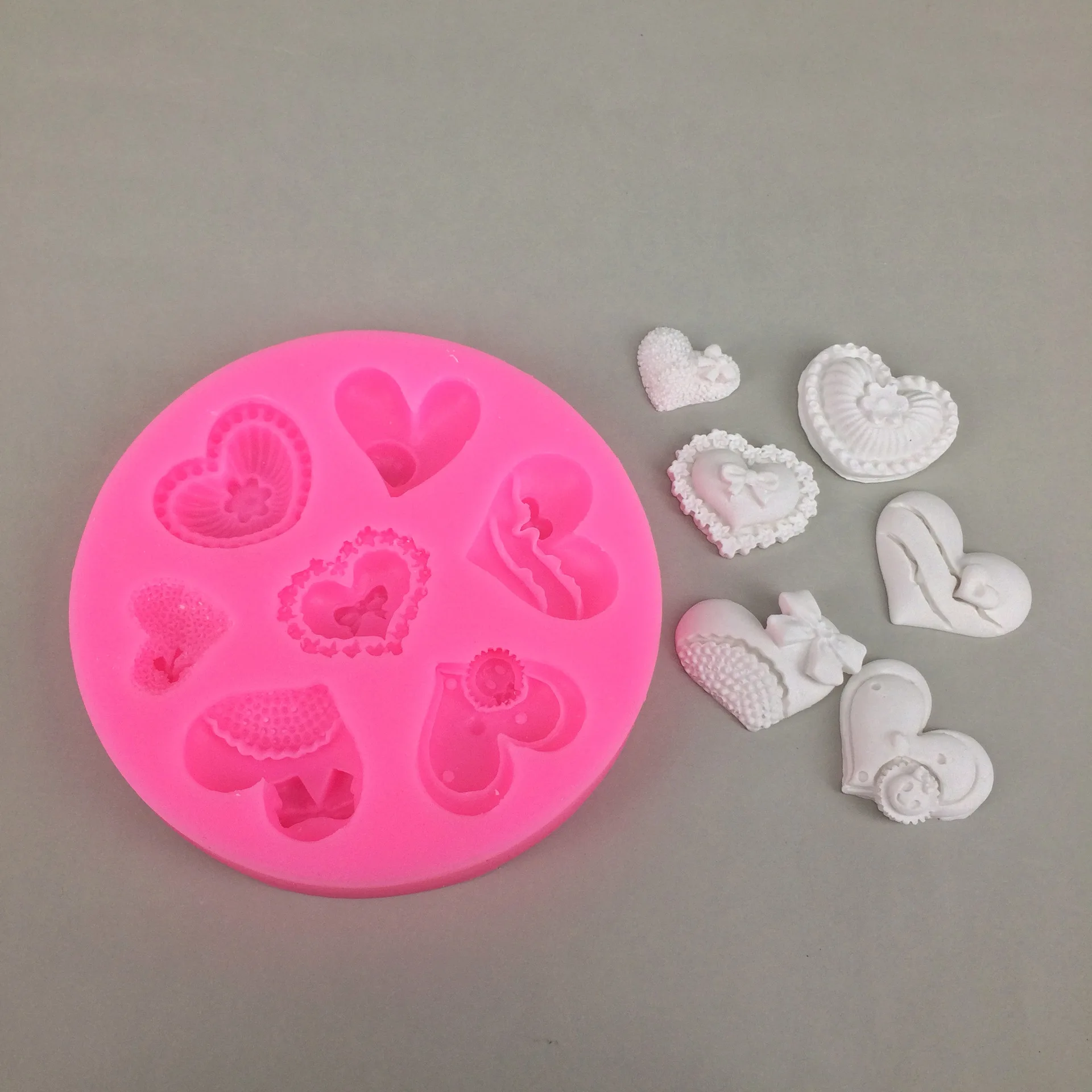 Различные маленькое сердце Форма силиконовые формы для помады украшения торта мыло для рук, делая формы DIY мыло силиконовые формы