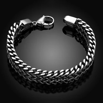 

SMTCAT Quality 316L Stainless Steel 5*12mm Extra Thick Link Chain Bracelets For Men Punk Rock Figaro Chain Wrist Band Wholesale