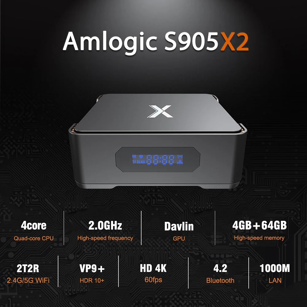 A95X MAX 4 ГБ ОЗУ 64 Гб ПЗУ Смарт Android 8,1 ТВ коробка Amlogic S905X2 1000M 2,4G 5G WiFi Bluetooth 4K HD медиаплеер Поддержка HDD