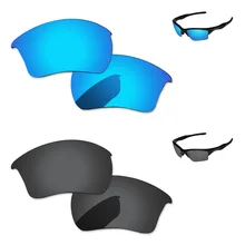 Черный серый и голубой лед 2 пары Поляризованные Сменные линзы для полукуртки 2,0 XL Солнцезащитные очки Рамка UVA и UVB Защита