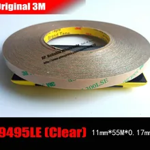 11 мм* 55 м* 0,17 мм) 3 м 300LSE Супер сильная прозрачная сверхпрочная клейкая лента для iphone 3/4/5/6, ipad, samsung lcd экран Glas