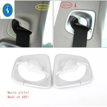 

Yimaautotrims Matte Accessory Safety Seat Belt Frame Cover Trim 2 Pcs ABS For BMW 5 Series G30 530I 2017 2018 2019 2020