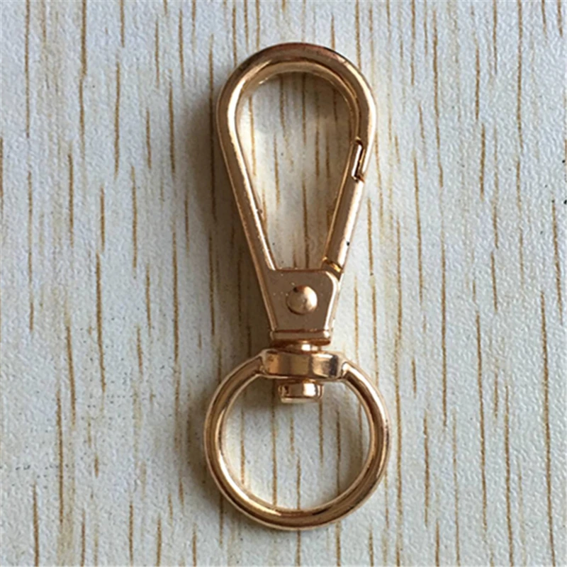 Wholesale 48x18mm gold color Plated Swivel Lobster Clasp Key Holder for