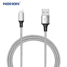 NOHON 8pin USB кабель для передачи данных для iPhone 7, 7 Plus, 6, 6 S, Plus, 5, 5S 5C подходит для iOS 10 9 8 iPad iPod Быстрый зарядный кабель для передачи данных провода