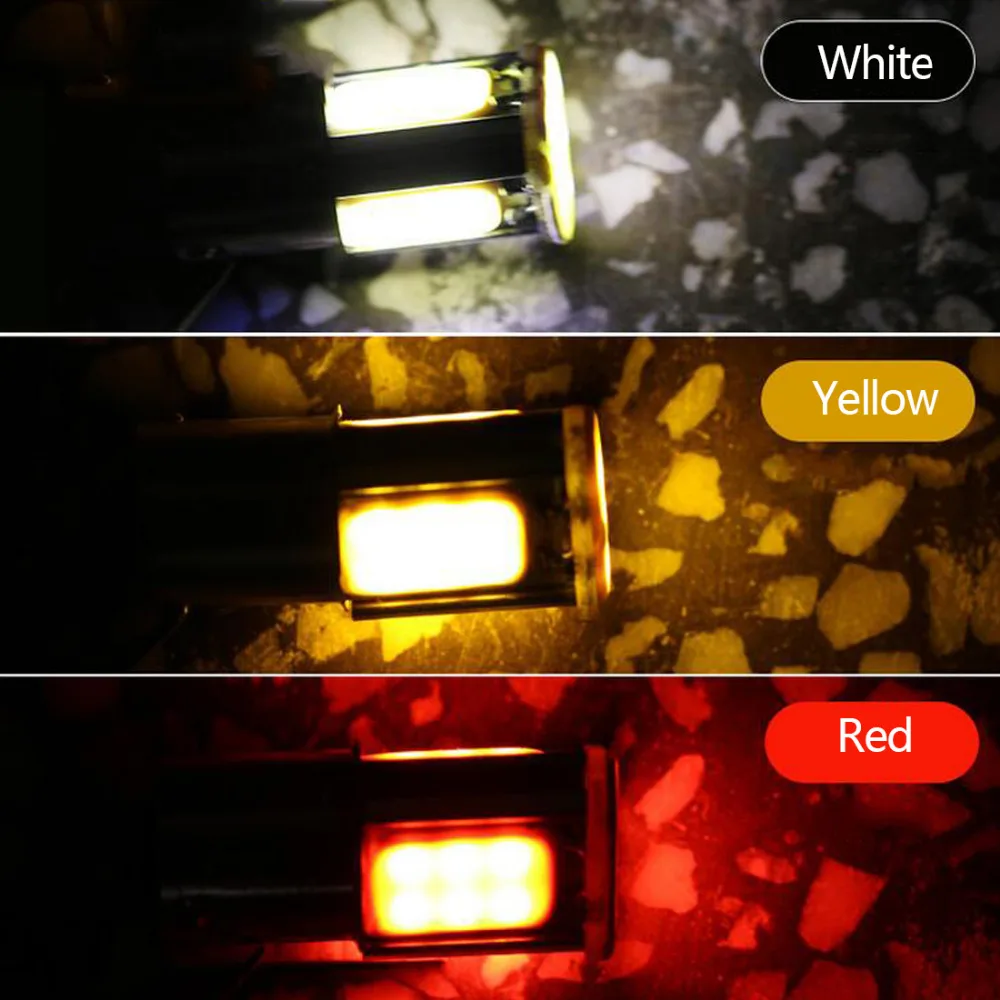 

Tonewan 1pc 12VAuto P21W BA15S bau15s 1156 Led COB Car Turn Bulb Car 6000K Signal Lights Parking Bulbs Backup Tail Light