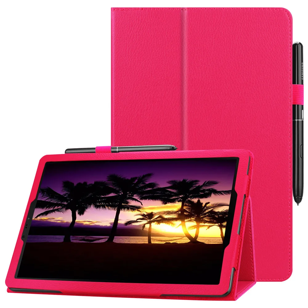 Case Cover for Samsung Galaxy Tab S4 10.5 Model SM-T830/T835/T837,Multi-Angle Stand Flip PU leather Cover S Pen Case#15